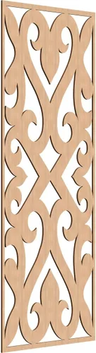Miniatura 191 de Keene Paneles de pared decorativos de madera con calado, 9 3/8 pulgadas de ancho x 24 3/8 pulgadas de alto x 1/4 de alto, roble rojo rojo (Red Oak)