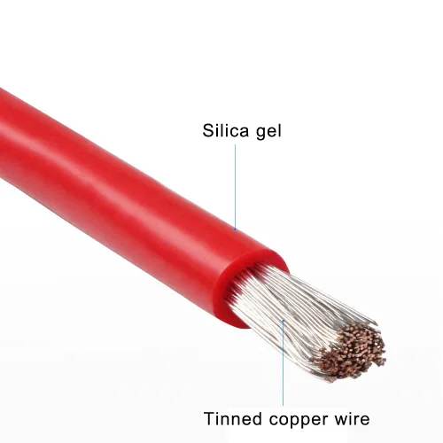 Miniatura 3 de Treedix 5pcs 22AWG alambre flexible de conexión de silicona alambre 22 calibre estañado cobre puente cables de goma de silicona aislados 5