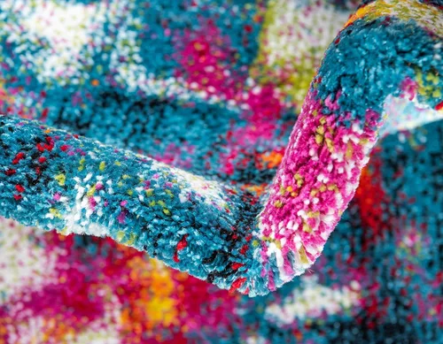 Miniatura 9 de Unique Loom colección Lyon - Alfombra abstracta y moderna, Polipropileno, Multi/Verde