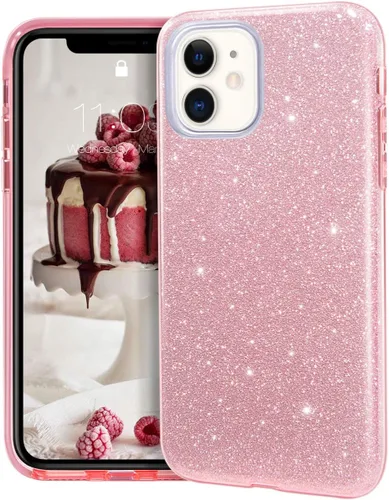 Miniatura 14 de MATEPROX - Carcasa para iPhone 11 y 2019, de 6.1" diseño de brillantes para niñas y mujeres, Azul