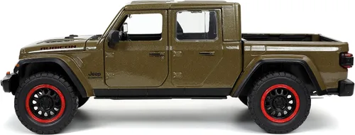 Miniatura 5 de Jada Just Trucks 1:24 2020 Jeep Gladiator - Auto fundido a presión marrón con estante para neumáticos, juguetes para niños y adultos