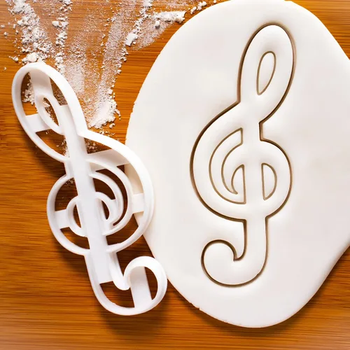 Miniatura 5 de Juego de 4 cortadores de galletas de notas musicales, 4 piezas - Bakerlogy