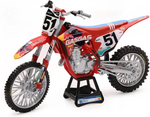 GASGAS Escala 1:12 DIE CAST NewRay Troy Lee Designs Red Bull MC450F Factory Racing Team Bike 2020 Rider: Justin Barcia (No. 51) 58303
