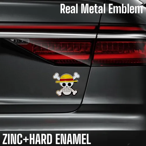 Miniatura 4 de Emblema de anime para automóvil, calcomanía de metal de anime, ememblema de esmalte de anime para computadora portátil para escritorio, emblema