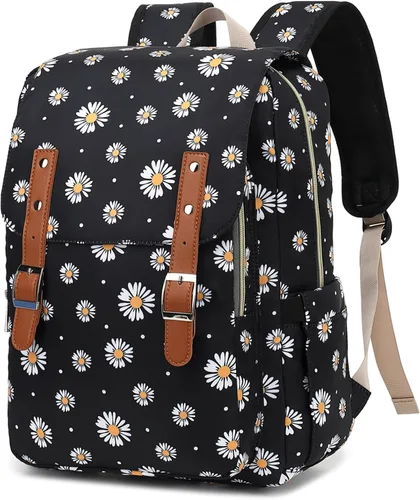 Miniatura 13 de Bee - Mochila para laptop para mujeres y niñas, mochila escolar universitaria de 15.6 pulgadas, mochila informal de viaje, tamaño grande