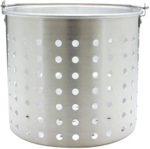 TrueCraftware -16 cuartos de galón.Cesta de vapor de aluminio 9-3/4" de diámetro x 8-3/8" altura se adapta a 16 cuartos de galón- Cesta de vapor