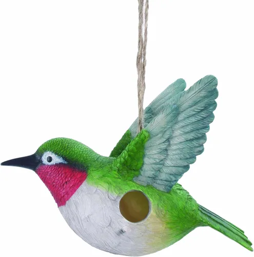 Miniatura 5 de Spoontiques - Birdhouse - Decoración de jardín - Casa decorativa para pájaros para decoración de patio y jardín - Casa de pájaros colgante