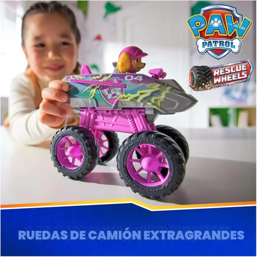 Miniatura 2 de PAW Patrol: Rescue Wheels Skye’s Jet, camión juguete con transformación en modo avión y figura de acción coleccionable, juguete para niños y niñas