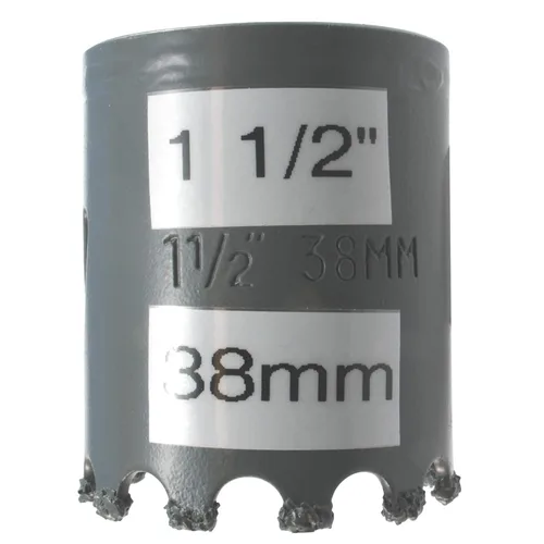 Miniatura 16 de Sierra de agujero HSS con mandril piloto de 2 piezas de alta velocidad para perforar madera y acero, broca de 1/4" de diámetro y eje, broca piloto