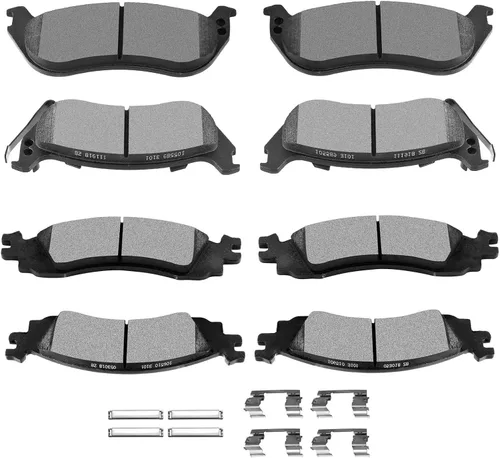 Miniatura 29 de SCITOO Juego de pastillas de freno de cerámica delanteras y traseras D374 D465 para Acura CL 1997-1999, Honda Civic 2002-2003 2006-2011, para Honda