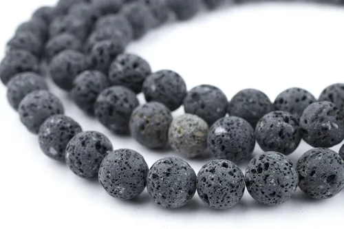 Miniatura 24 de The Bead Chest Cuentas de Jade Blanco Mate Redondas (8mm): Piedra Preciosa Orgánica Redonda Esférica de Energía con Poder de Sanación para Hacer