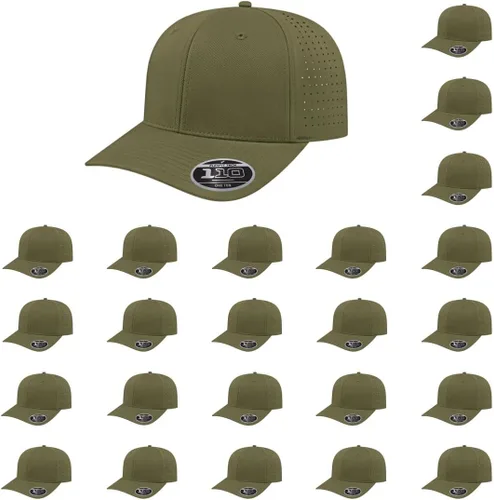 Miniatura 58 de Cap America i8533 Flexfit 110 Gorra Snapback Perforada de Rendimiento de Perfil Medio de 6 Paneles con Protección UV y Snapback Ajustable