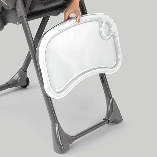 Miniatura 7 de Chicco Polly - Silla alta plegable que ahorra espacio con almohadilla de asiento fácil de limpiar, silla alta para bebés y niños pequeños con Negro