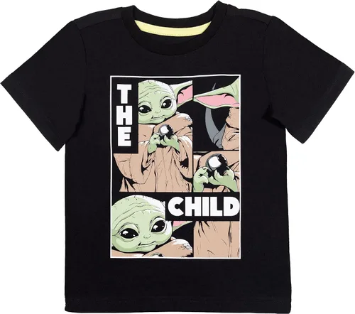 Miniatura 2 de STAR WARS The Mandalorian Baby Grogu - Paquete de 2 camisetas azulblanco azul blanco