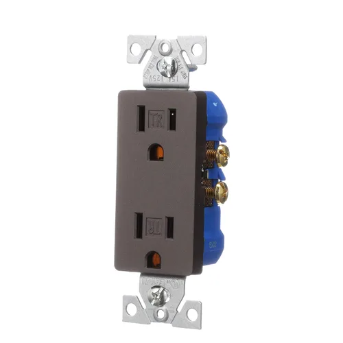 Miniatura 2 de EATON TR1107RB-SP-L Receptáculo dúplex de diseño, bronce aceitado
