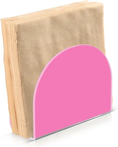Servilleteros color rosa coral claro, servilletero acrílico para almuerzo, servilletero, vertical, servilletero, para mesa, restaurante, picnic