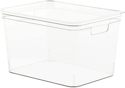 DOITOOL Caja de almacenamiento organizador de cosméticos, organizador de joyas transparente, cesta apilable para artículos diversos, cesta