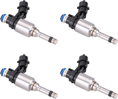 Miniatura 7 de Juego de 4 inyectores de combustible compatibles con Hyundai Accent Veloster Kia Rio Soul 2012-2017, inyector de combustible no turbo, inyector
