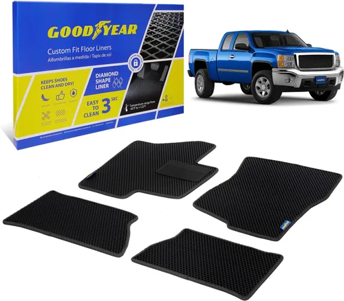 Miniatura 8 de Goodyear Alfombrillas de automóvil para todo tipo de clima, ajuste personalizado para Toyota 4Runner 10-12, juego de 5 piezas, revestimientos