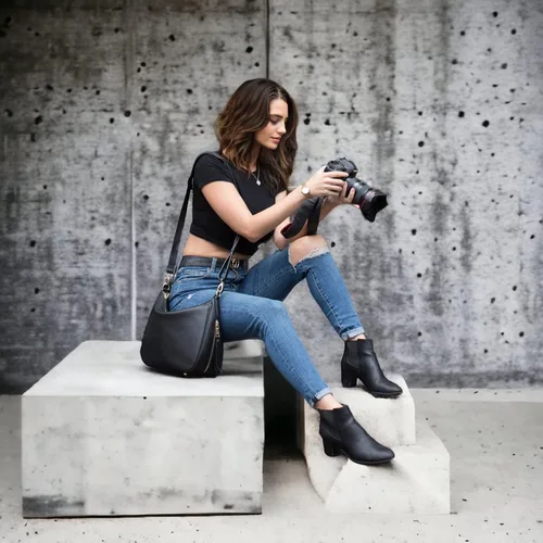 Miniatura 2 de Meliaebag - Bolso para cámara réflex digital sin espejo para mujer, lindo bolso cruzado de cuero de primera calidad para llevar al hombro Negro