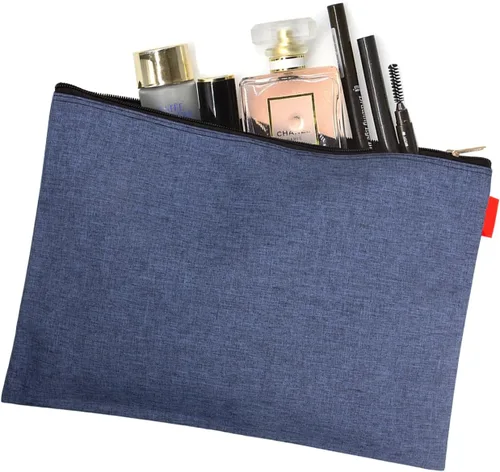 Miniatura 6 de Paquete de 5 bolsas de herramientas de lona con cremallera, 13.3 x 9.4 pulgadas, 14 onzas, resistente, impermeable, multiusos, para organizar