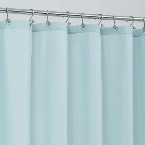 ALYVIA SPRING - Forro de tela impermeable para cortina de ducha, cortina de tela lavable para baño - Tamaño estándar 72 x 72, azul