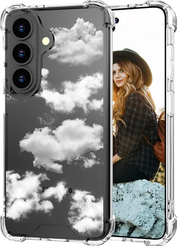 Miniatura 22 de Hungo Funda compatible con Samsung Galaxy S23 con diseño floral y bonito diseño transparente, femenino para mujeres y niñas, con hermoso clavel