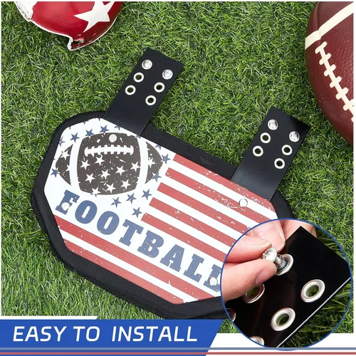 Miniatura 5 de Landhoow 4 juegos de tornillos para placa trasera de fútbol, tornillos Chicago, accesorios de placa trasera de fútbol, incluye cabeza de armadura