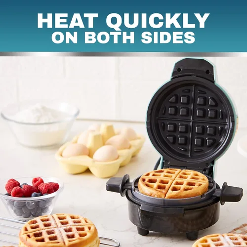 Miniatura 6 de Elite Gourmet EWM460 Máquina para Hacer Gofres Belgas Giratoria con Volteo Antiadherente, Gofres de 1.25 Pulgadas de Grosor, Hash Browns, Keto, Negro