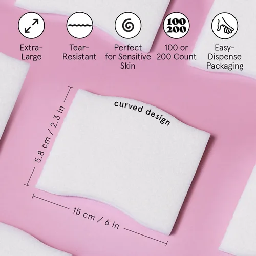 Miniatura 6 de grace & stella Almohadillas faciales para tóner, esencia y máscara de bricolaje (100 unidades) - Almohadillas removedoras de maquillaje suaves y sin
