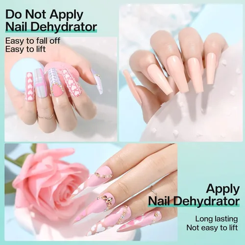 Miniatura 6 de Morovan - Deshidratador profesional para uñas sin ácido para esmalte de uñas de gel UV, uñas acrílicas, imprimación natural de uñas de secado