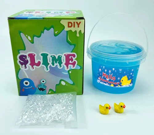Miniatura 2 de Encantador limo azul crujiente con cuentas de pecera, súper suave y antiadherente, ideal para regalos de cumpleaños para niñas y niños, regalos de 1