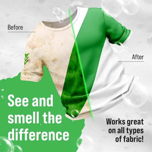 Miniatura 5 de Detergente para ropa Rockin' Green, Detergente en polvo para ropa a base de plantas, Detergente para ropa totalmente natural, Combate el olor vegano