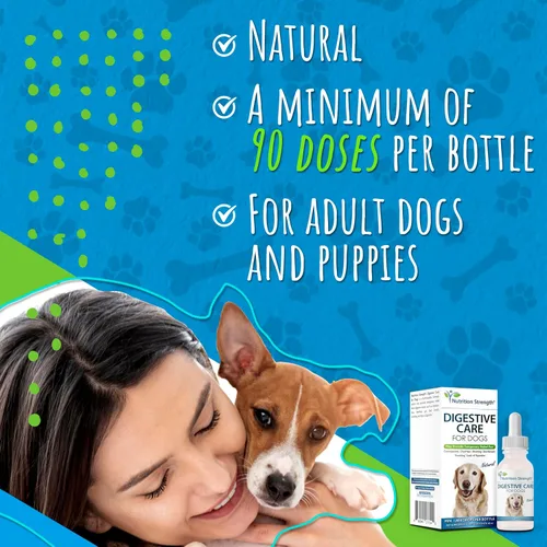 Miniatura 4 de Cuidado digestivo para perros, alivio natural del estreñimiento para perros y cachorros y apoyo para la diarrea, hinchazón, mal aliento, vómitos