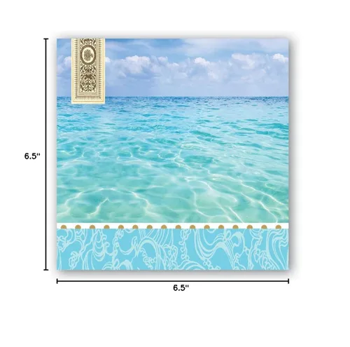 Miniatura 3 de Michel Design Works Servilletas de papel suave de triple capa, temática de playa, perfectas para uso diario y exhibición, 20