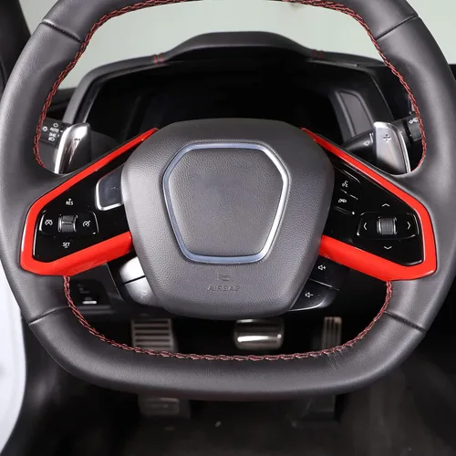 Miniatura 8 de Cubierta de marco de botón de tablero compatible con Chevrolet Corvette C8 Z06 2020-2025, accesorios de decoración de coche