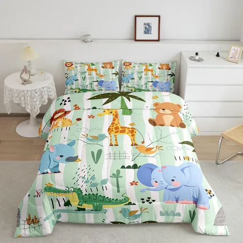 Miniatura 11 de Feelyou Juego de Edredón de Mariposas Coloridas Twin Patrón Impreso de Acuarela Arcoíris Ropa de Cama Acolchada para Dormitorio de Niñas Tie Dye