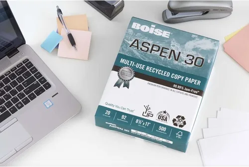 Miniatura 3 de Boise® ASPEN® 30 Impresora multiuso y papel de copia, blanco, legal (8.5 x 14 pulgadas), 5000 hojas por caja, 20 libras, 92 de brillo