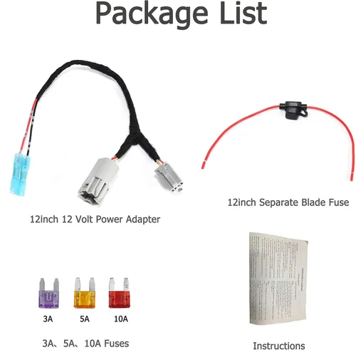 Miniatura 6 de EWAY Adaptador de corriente de 12 voltios para encendedor de cigarrillos GM Chevrolet Buick/arnés de cable para agregar dispositivo de radio CB