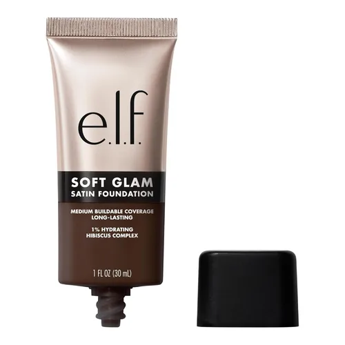 Miniatura 40 de e.l.f. Base de Maquillaje Soft Glam, Cobertura Media, Base de Larga Duración y Modulable para un Acabado Suave y Satinado, Vegana y Libre de 55