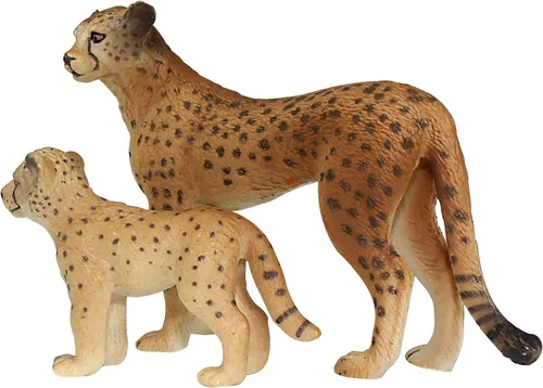 Miniatura 22 de FUNSHOWCASE Figura de juguete de búfalo de animales de la selva africana, figura de plástico realista, altura de 2.6 pulgadas