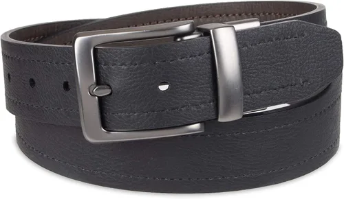 Miniatura 3 de Columbia Cinturón de mezclilla casual reversible dos en uno para hombre