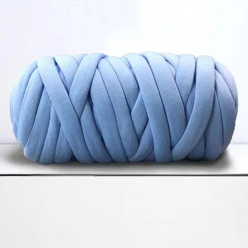 Miniatura 17 de Hilo grueso para tejido de brazo gigante para manta de nudo trenzado, hilo grueso jumbo tuerce tubular Ya rn suave extra grueso Yar n, tejido Gris