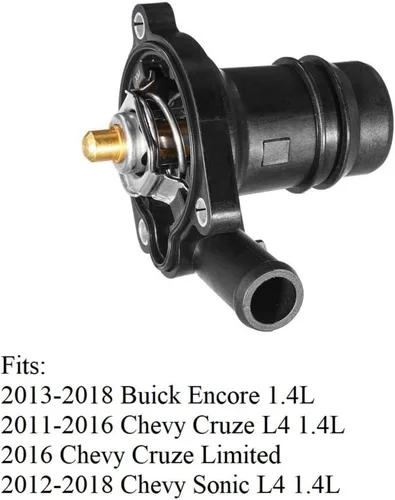 Miniatura 3 de 55565336 Conjunto de carcasa de termostato refrigerante de motor con entrada de agua Compatible con Buick Encore 2013-2016 Chevy Cruze 2011-2016