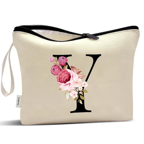 Miniatura 184 de Vavabox A-Z Bolsa de Maquillaje Personalizada, Regalos de Cumpleaños para Mujeres y Mamá, Regalos para la Mejor Amiga, Bolsa de Cosméticos