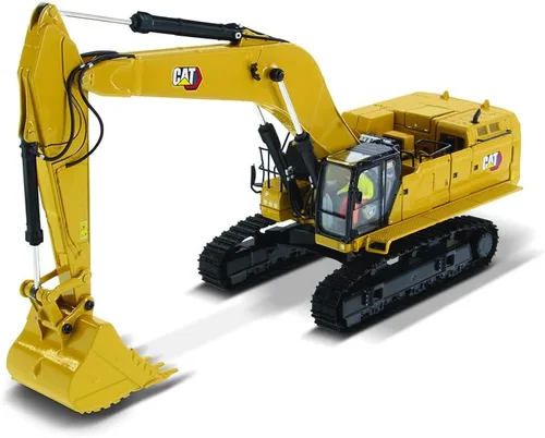 Excavadora hidráulica de próxima generación Cat 395 a escala 1:50 (versión GP), con 2 herramientas de trabajo adicionales, martillo y cizalla, serie