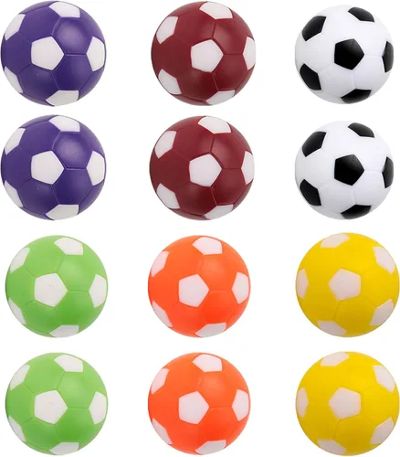 GSE Games & Sports Expert 6/12-Pack Foosball Table Replacement Balls, 36mm(1.42") Tabletop Soccer Football Balls for Foosball Table Accessories