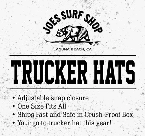 Miniatura 2 de JOES SURF SHOP Colección de gorras de camionero de espuma Snapback