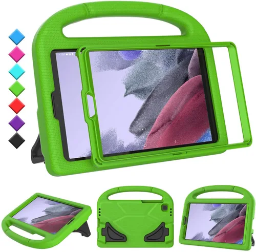 Miniatura 13 de Funda para niños para tablet Samsung Galaxy Tab A7 Lite de 8.7", protector de pantalla integrado, funda protectora con mango y soporte a prueba