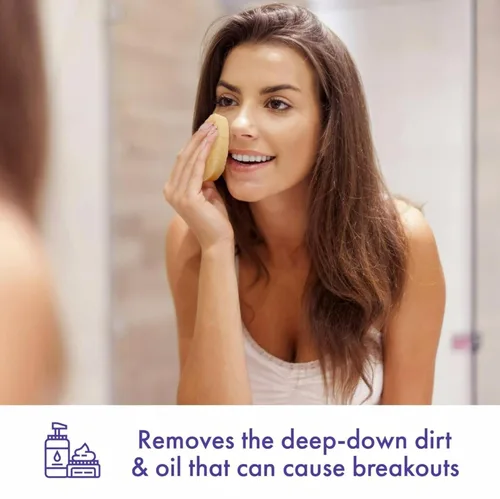 Miniatura 4 de Buf-Puf Esponja facial suave, desarrollada por dermatólogos, elimina la suciedad profunda y el maquillaje que causa brotes y puntos negros